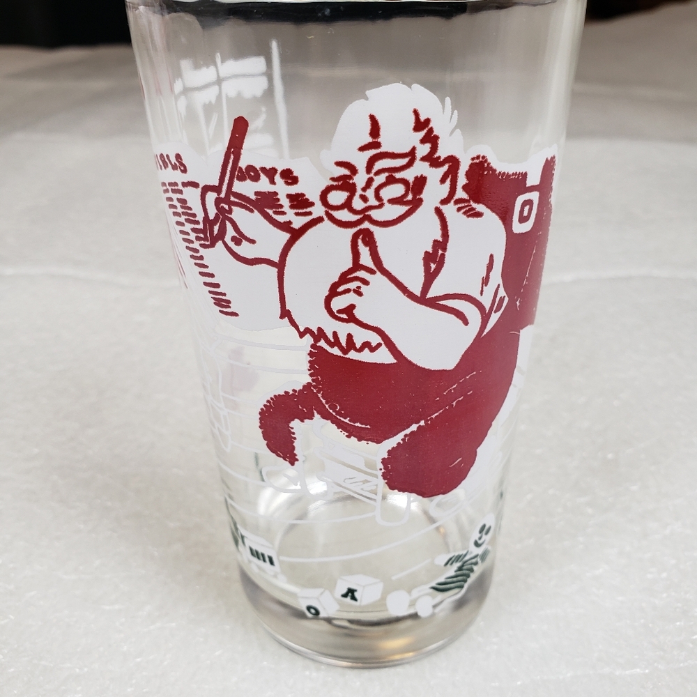 Boscul Christmas Santa List 5" Peanut Butter Glass